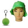 Foto 1:Polyester hoed in bal met sleutelhanger groen