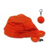 Foto 1:Polyester hoed in bal met sleutelhanger oranje