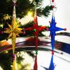 Foto 1:Kleurrijke kerst hanger set 3 pcs