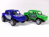 					
					Overstock - Partij speelgoed terreinwagens met frictie motor					
				